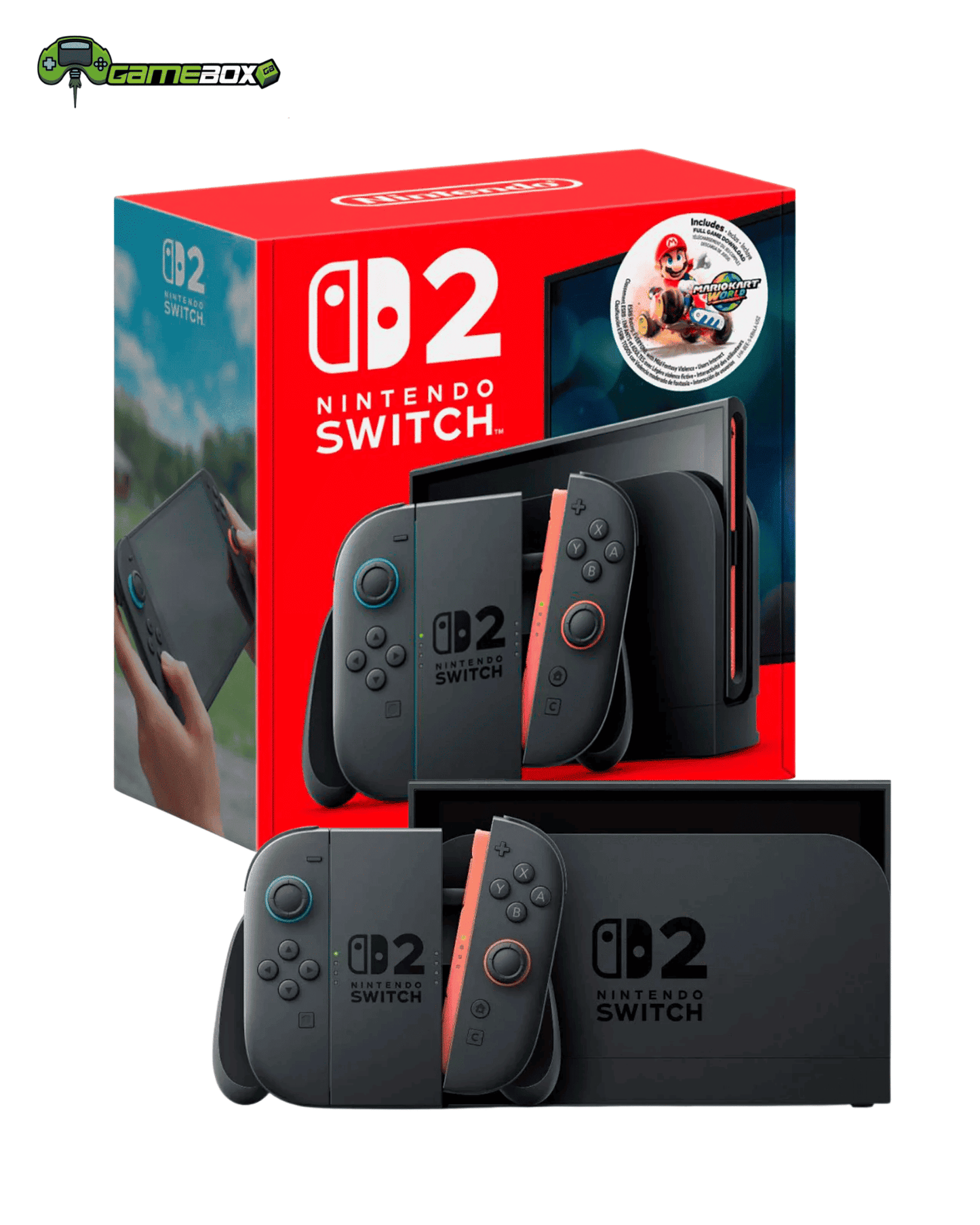 Nintendo Switch 2 consolas de videojuegos + Mario Kart World Incluido
