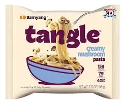 tangle cremoso champiñones